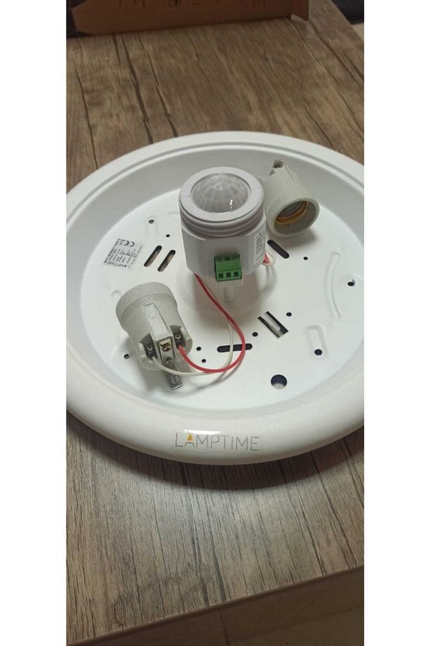 Lamptime 2*e27 Duylu Sensörlü Tavan Armatürü (ampul Hariç) L520001 - 5