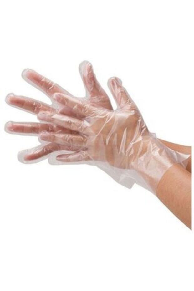 Kalın Şeffaf Eldiven 100lü Paket - 1