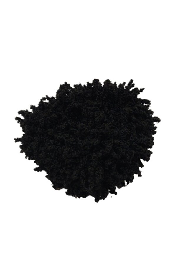 Women's Black Curly Bun Buckle Pkr109385