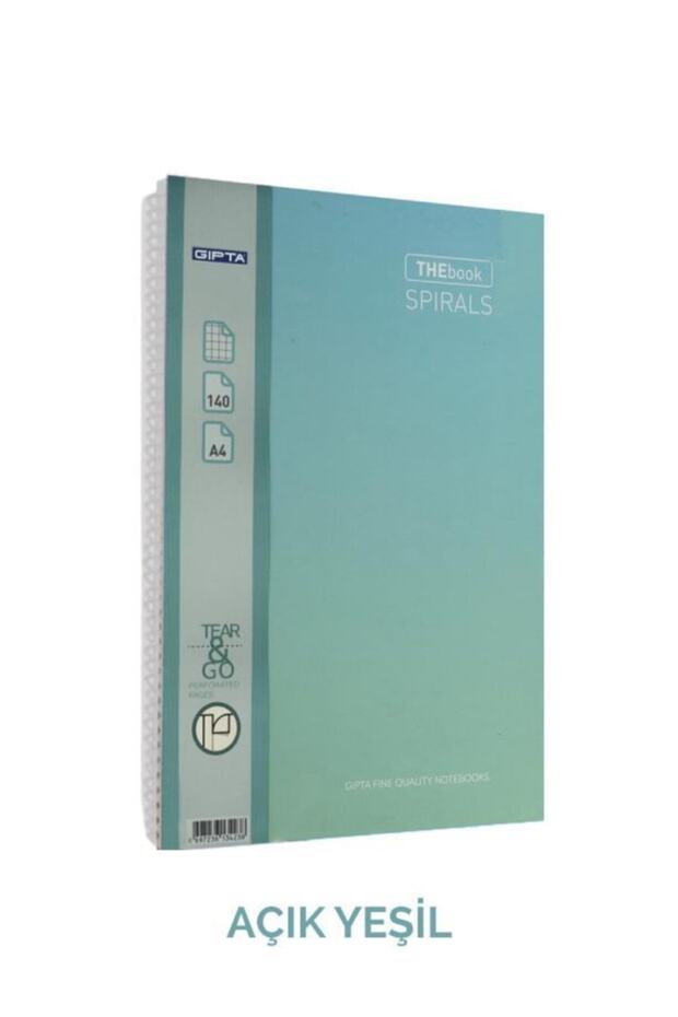 The Book A4 Spiral Hard Cover Checked 140 Sheets Notebook