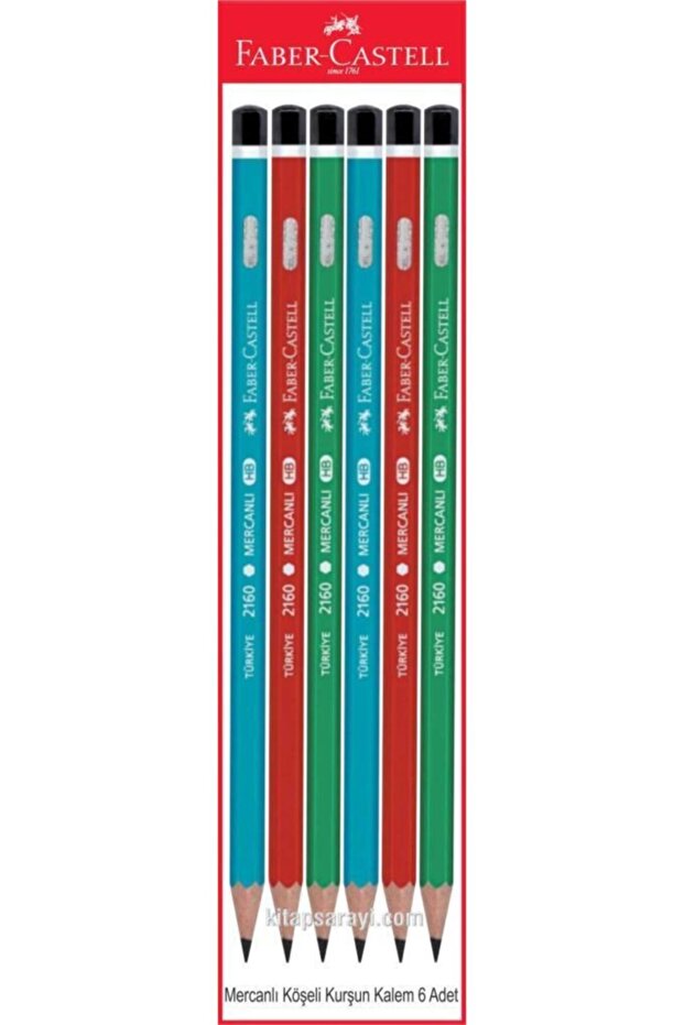 Faber Castel Coral Cornered Pencil 6 Pieces