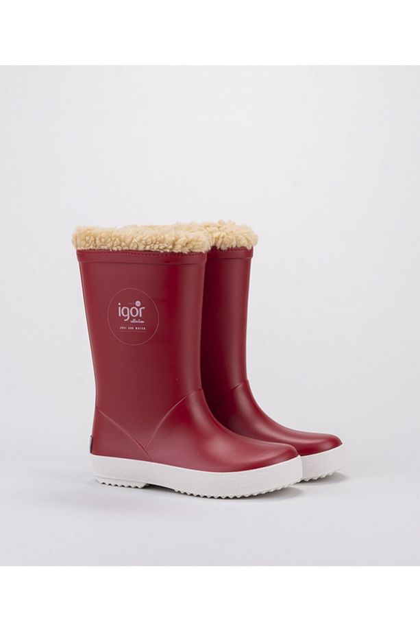 W10207 Igor005 Splash Nautıco Borreguıto /rojo Kırmızı Unisex Kürklü Çizme - 1