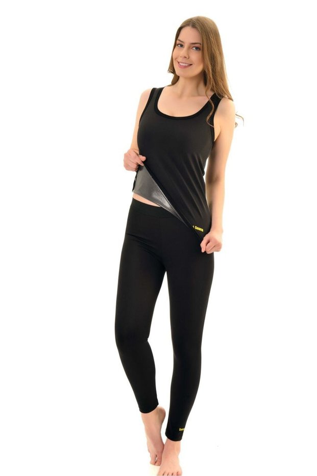 Women's Black Color Sauna Thermal Athlete