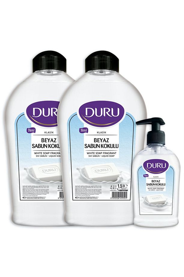 Beyaz Sabun Kokulu Sıvı Sabun 1,5 1,5 300ml Ve 50ml Kolonya Ile Birlikte - 2