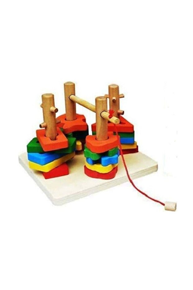 Fish Catching and Screwing 2-Piece Play Set Educational Wooden Toy