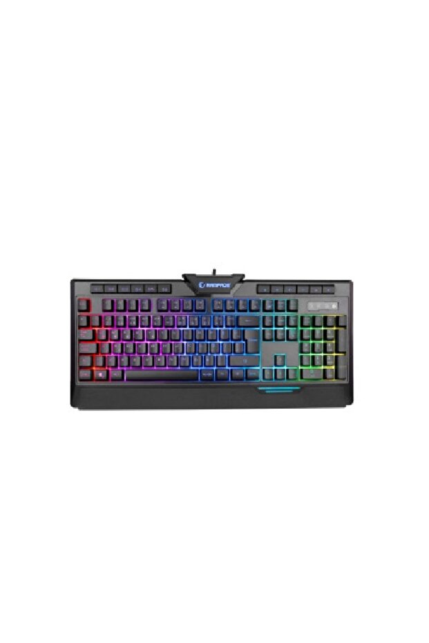 Rapıdo Plus Semi Mechanical Sese Duyarlı Rainbow Işıklı Makrolu Gaming Klavye - 1