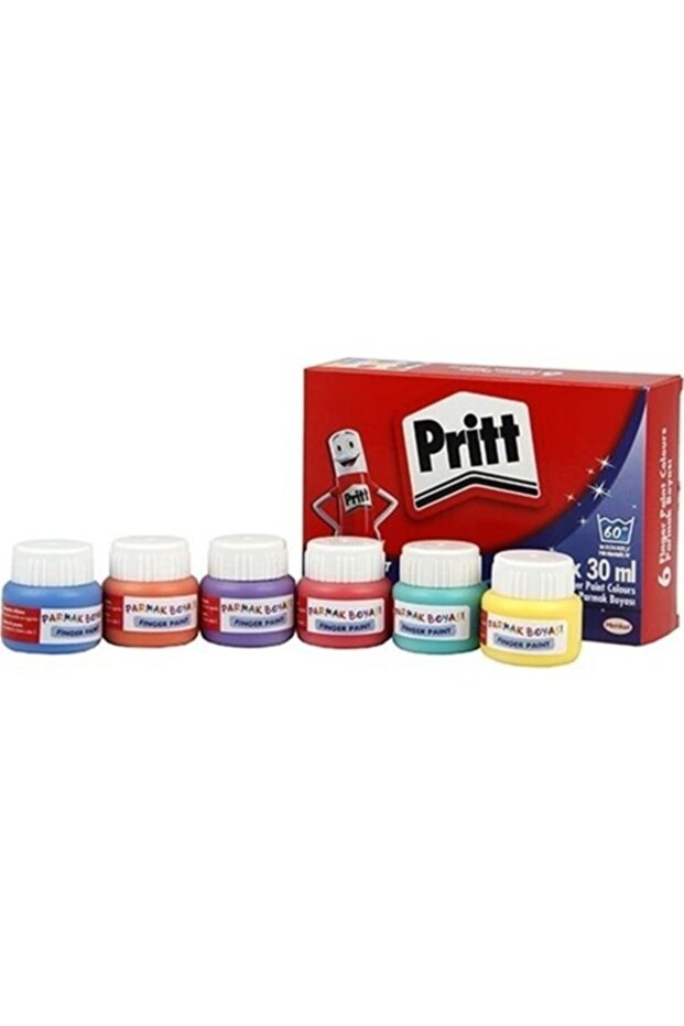 Parmak Boyası 6 Renk 30  ml 1221355 K - 1