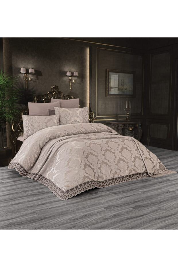 Cappuccino Ivy 3 Piece Double Bedspread