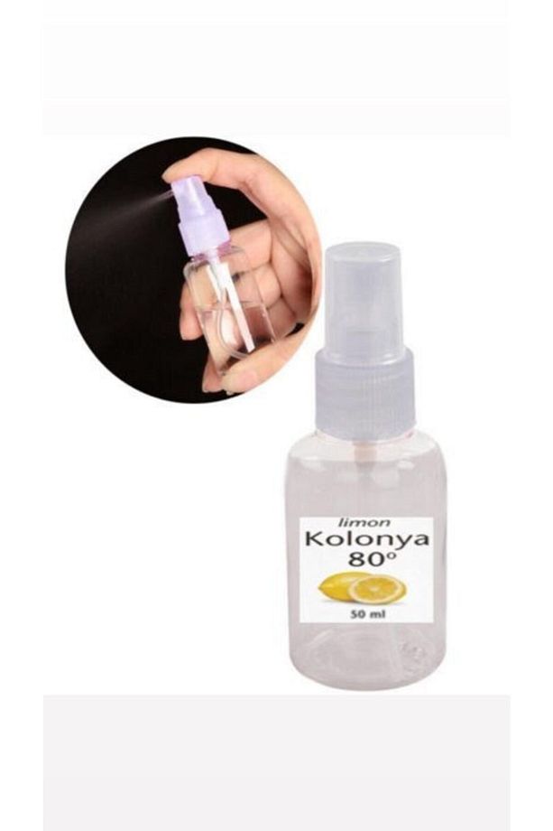 5 Adet Limon Kolonyası Mini Cep Sprey Kolonya 50 Ml - 4