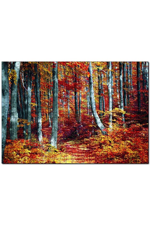 Cakasepetim Autumn Forest 500 Piece Puzzle Jigsaw Puzzle Mdf (Wood)