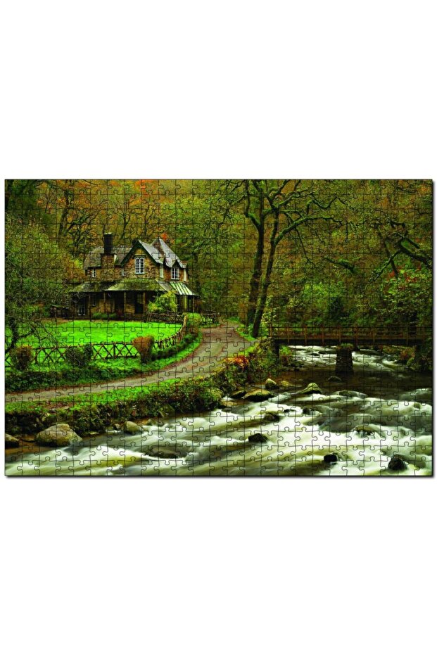 Cakasepetim Dere Ev Yol Doğa 255 Piece Puzzle Jigsaw Mdf (Wood)