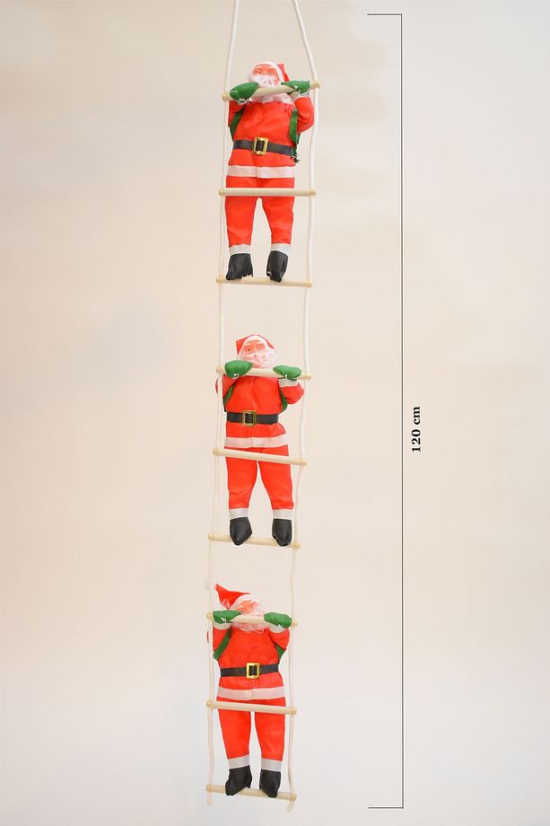 Yılbaşı Merdivenli 3lü Noel Baba - 1