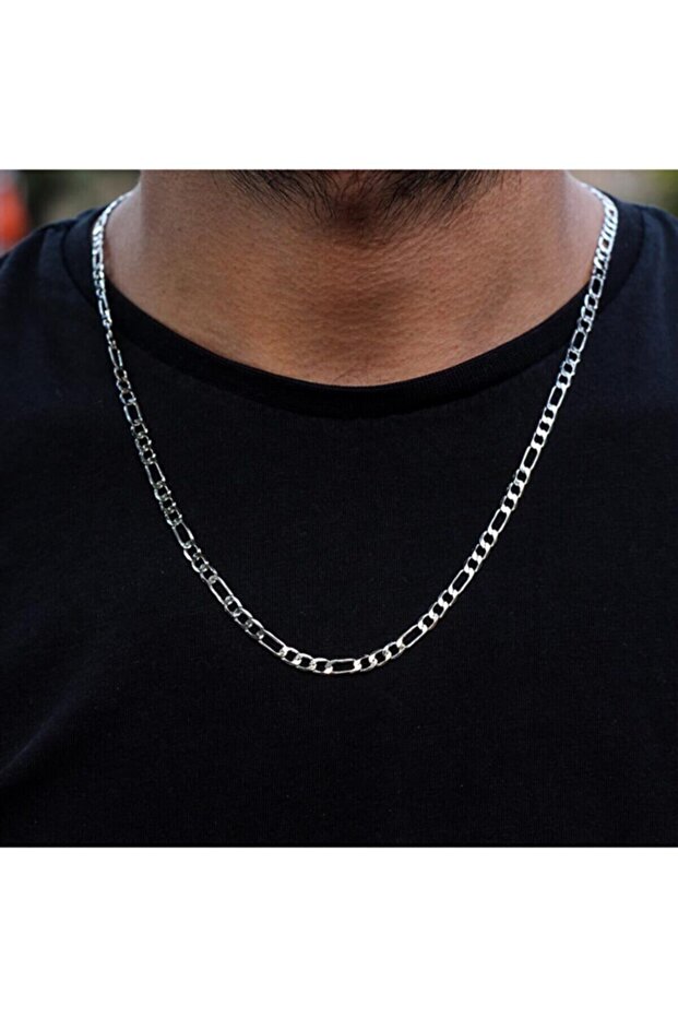 Men's Silver Color Chain Necklace