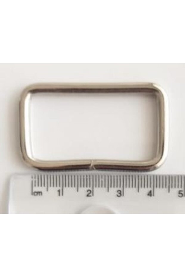 Silver Rectangular Ring 4 cm - 1