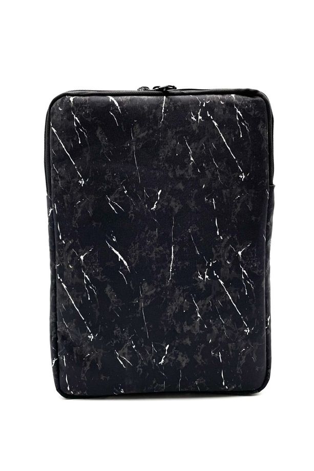 15.6'' Inç Siyah Mermer Desenli Laptop/macbook/notebook/evrak Kılıfı/çantası - 4