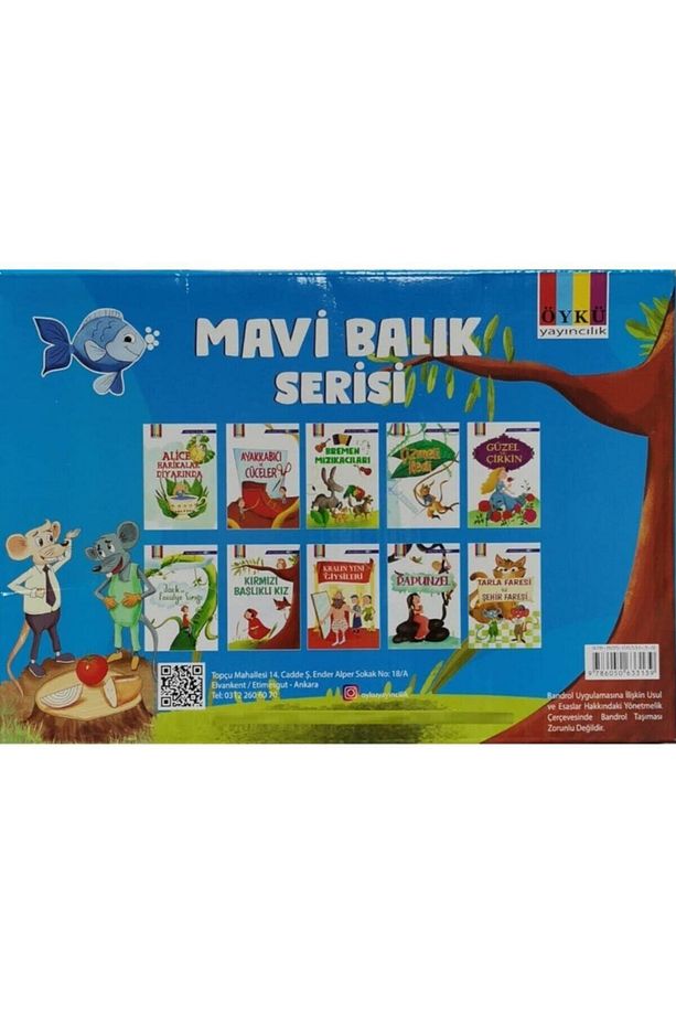Öykü 1. Sınıf Mavi Balık Hikaye Seti 10 Kitap - 1