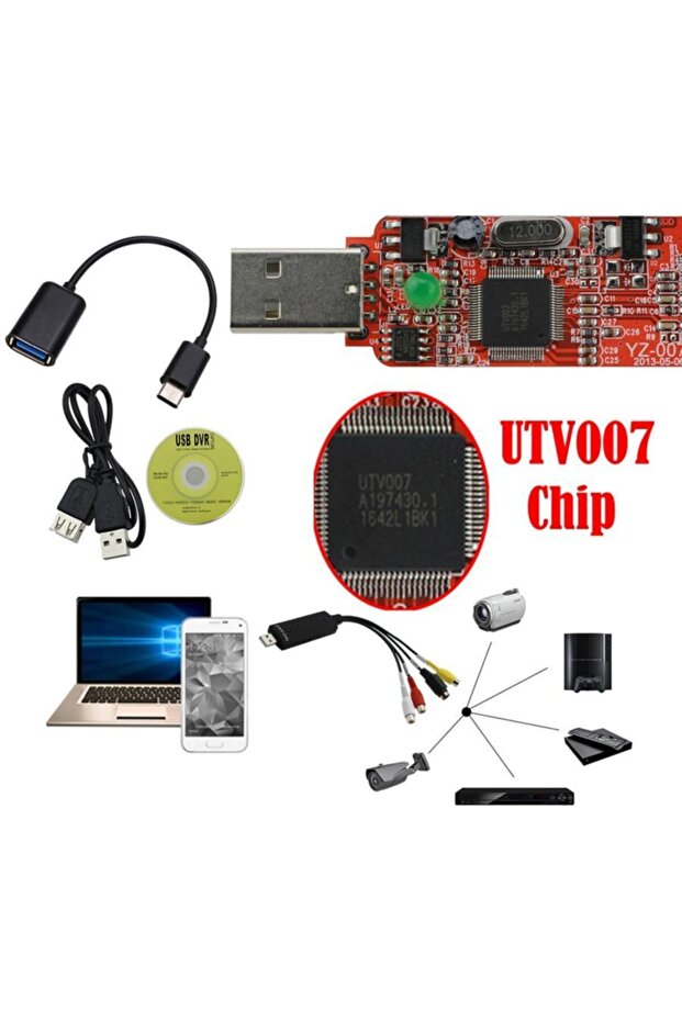 Utv007 Android Dc60 Video Dvr Ve Tc315 Type-c 3.1 Otg Kablo - 6