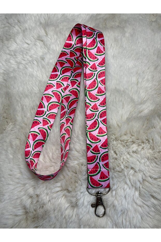 Watermelon Pattern Pink Neck Strap - 1