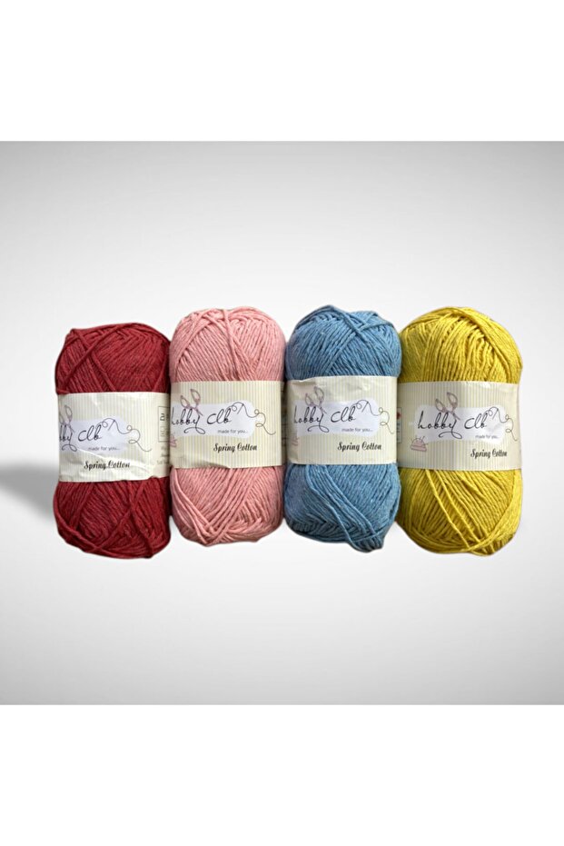 Punch and Amigurumi Thread Set of 4 100% Cotton