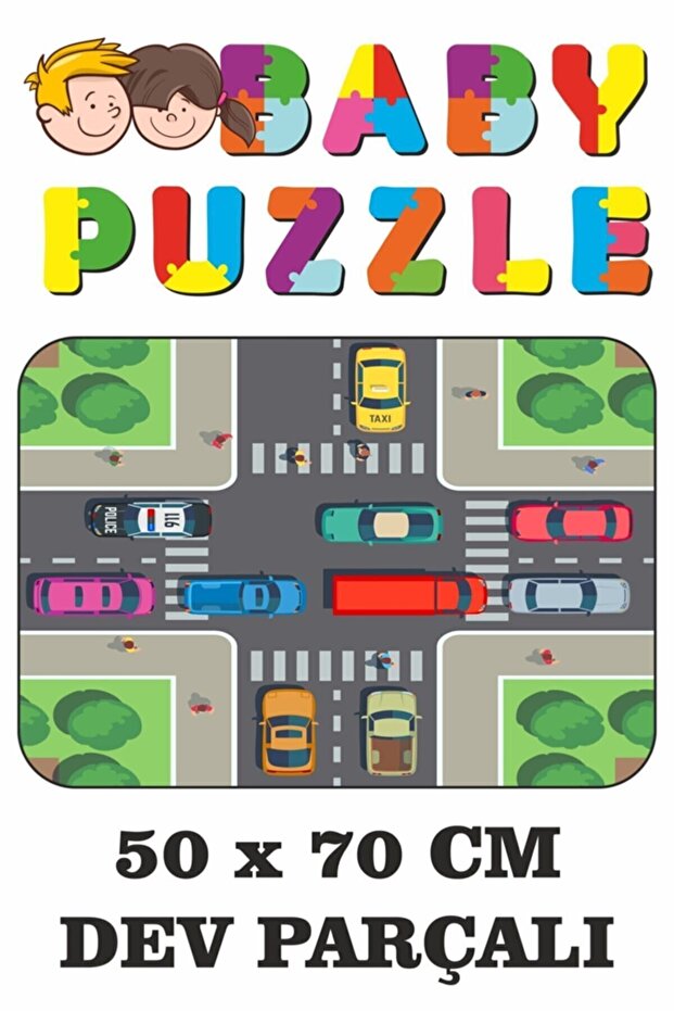 Cars Giant Piece Fun Puzzle 50x70 Cm