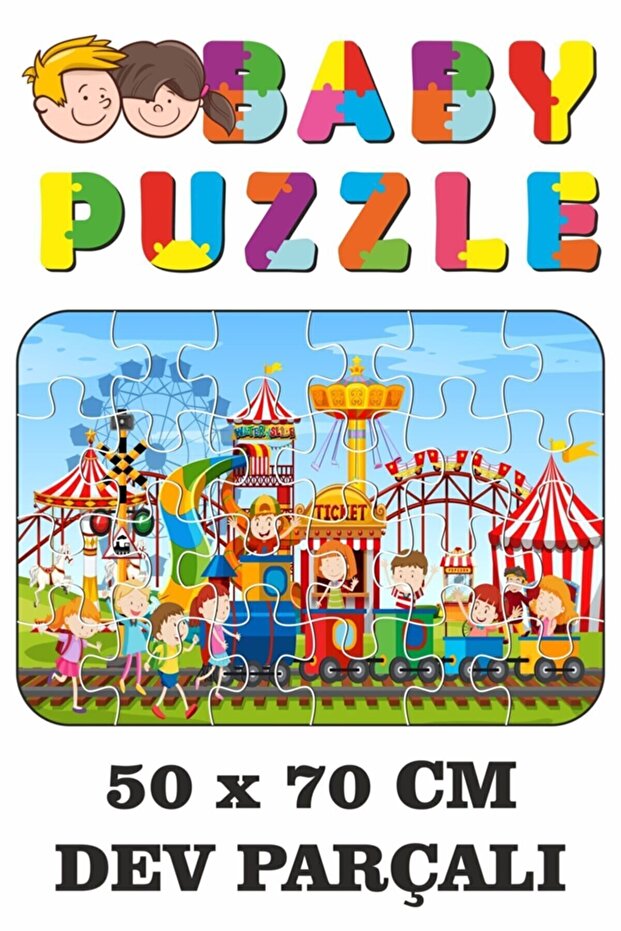 Amusement Park Giant Piece Fun Puzzle Giant Piece Fun Puzzle 50x70 Cm
