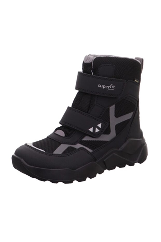 Erkek Uzun Siyah Gri Goretex Bot - 1