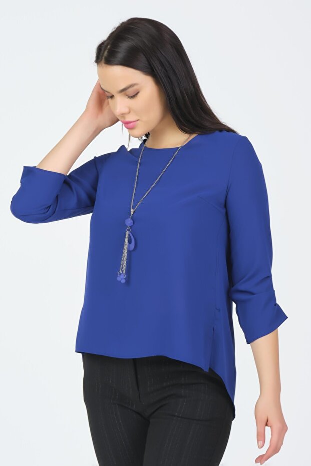 Kolyeli Şık Bluz - 3