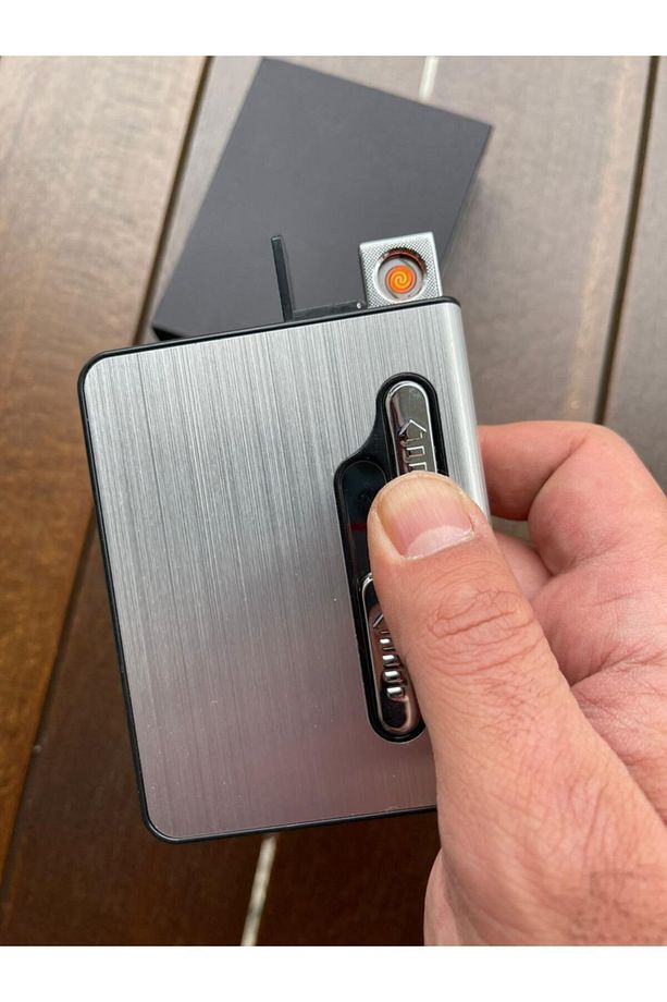 Usb Şarjlı Çakmaklı Sigara Tabakası - 1