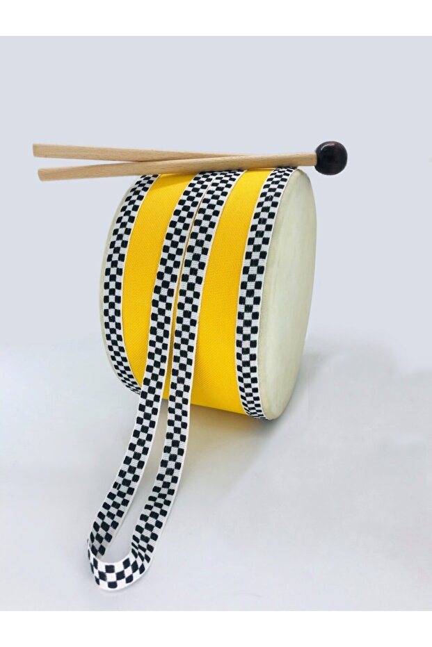 Orjinal Deri El Yapımı Ahşap Çocuk Davulu Bateri Trampet Tokmaklı Askılı Davul - 4