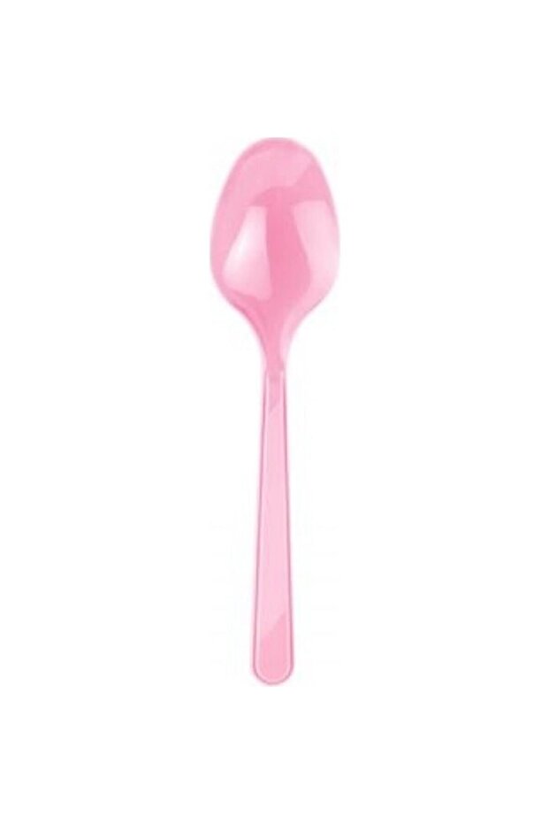 Pembe Plastik Kaşık - 1