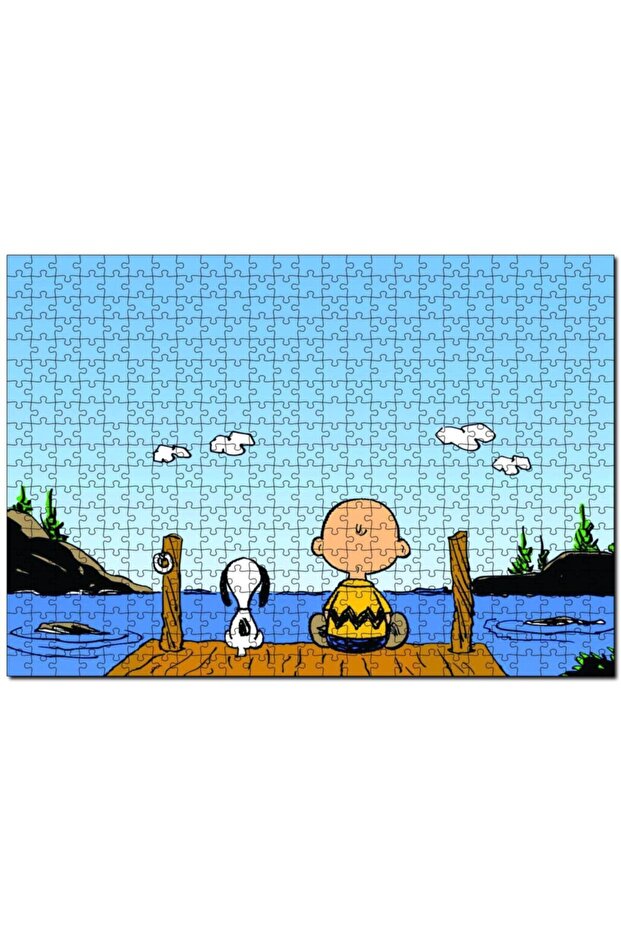 Snoopy Charlie Brown 500 Piece Puzzle Jigsaw Puzzle Mdf - Wood