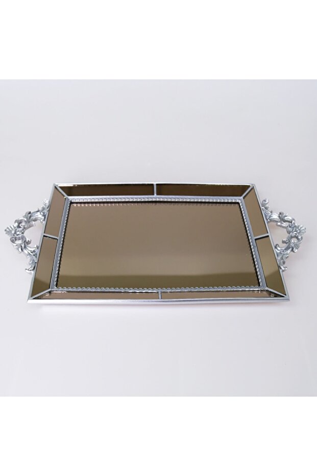 Julia Mirrored Tray Silver - 1