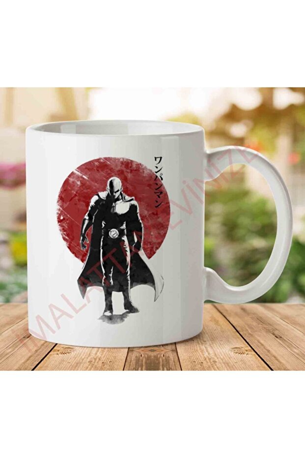 كوب بطبعة جانبية من One Punch Hero