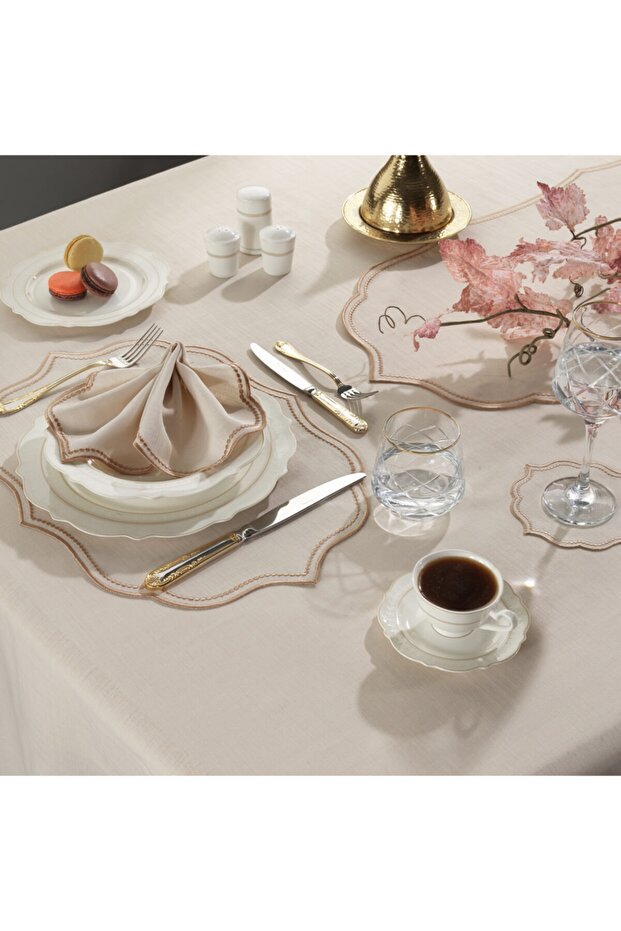 Ester 2'li Peçete Bej/bakır - 2