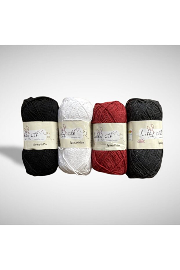 Punch and Amigurumi Thread Set of 4 100% Cotton