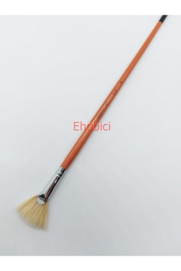 113 Natural Long Handle Fan - Brush No:6