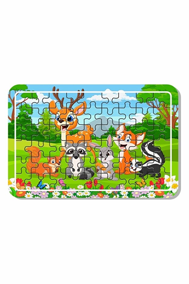 Cute Animals 54 Piece Wooden Puzzle