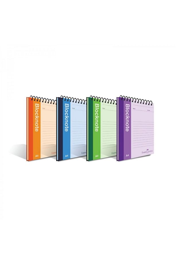 Faber-castell Renkli Kapak A4 80 Yaprak Çizgisiz Blocknote - 1