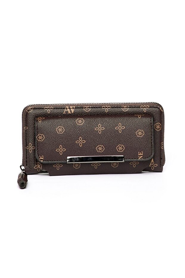 C07 Brown Printed Wallet