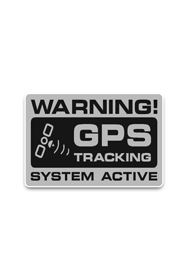 Gps Tracking System Active Warning Car Stickers 4pcs