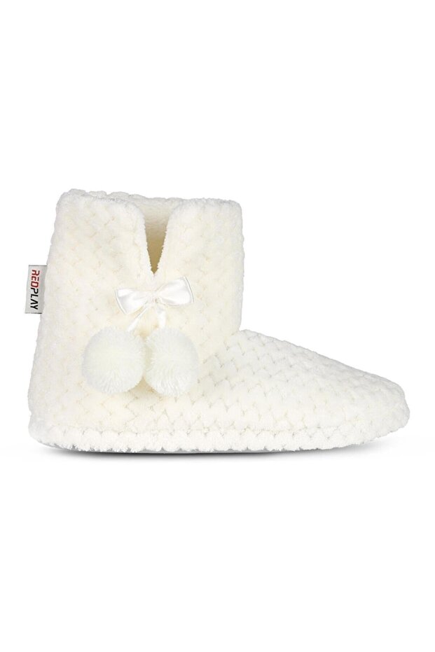 RedPlay Kadın Kışlık Panduf Ev Botu pelüş rahat ev ayakkabısı - 3