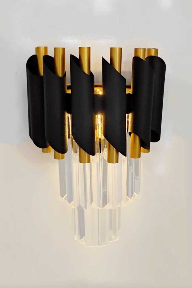 Pilli Dekoratif Himalaya Lüx Aplik Siyah Aplik Modeli - 1