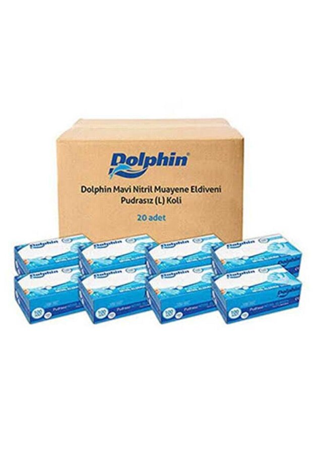 Mavi Nitril L Beden Pudrasız - 1