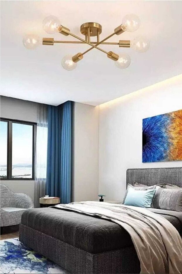 Elisa 6'lı Eskitme Avize - 1