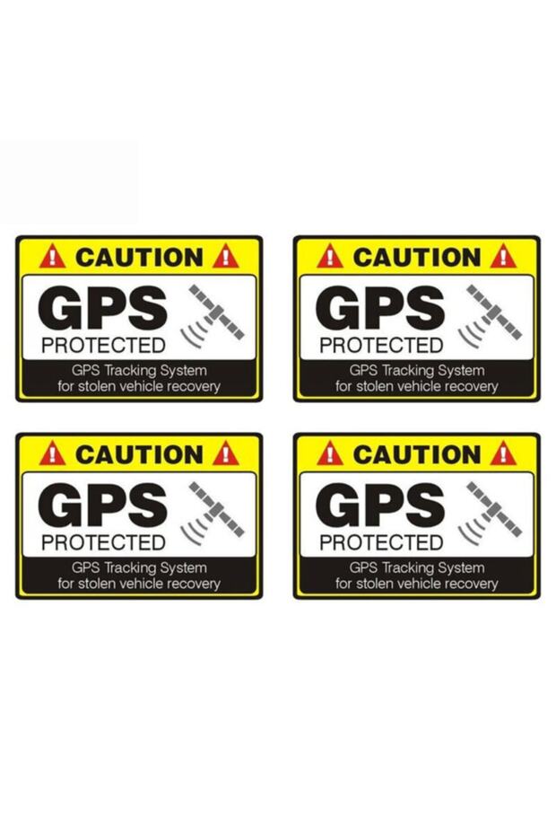 4x ملصق سيارة لتتبع نظام تحديد المواقع العالمي (GPS) 12 سم × 8 سم