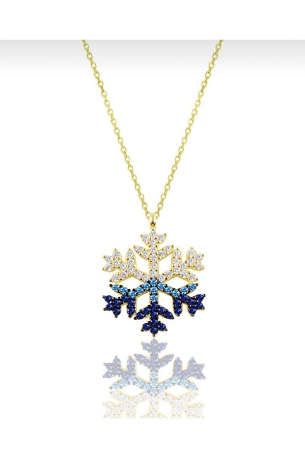 Women's Snowflake Necklace with Zircon Stone