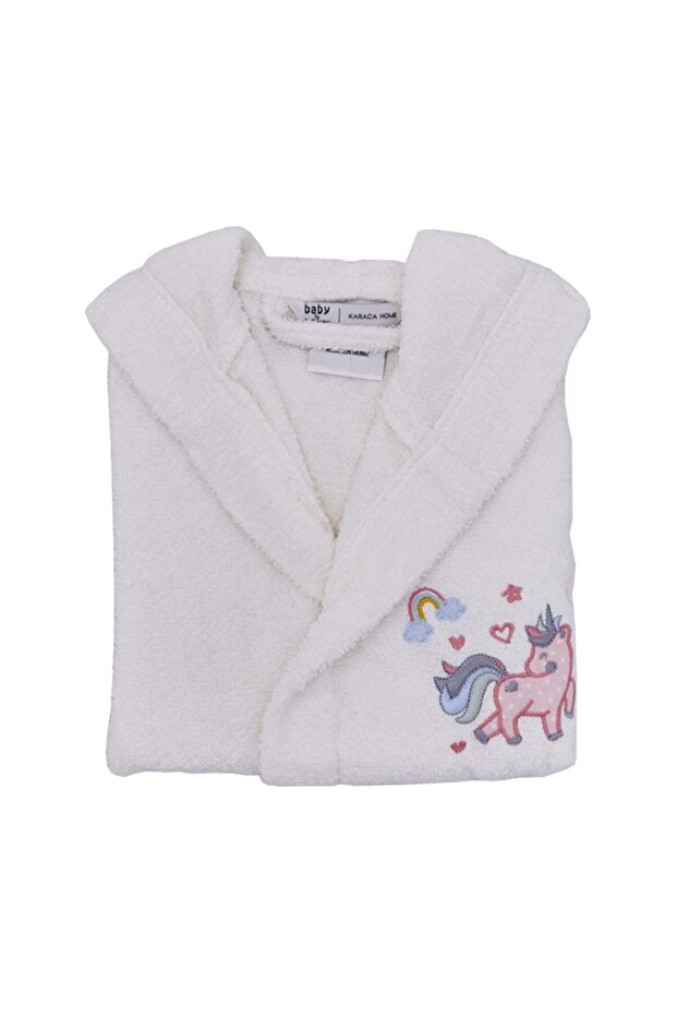 Digna 4-6 Yaş Bornoz  Offwhite - 1