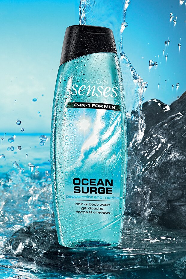 Senses Erkekler İçin Ocean Surge Saç ve Vücut Şampuanı - 500ml - 3