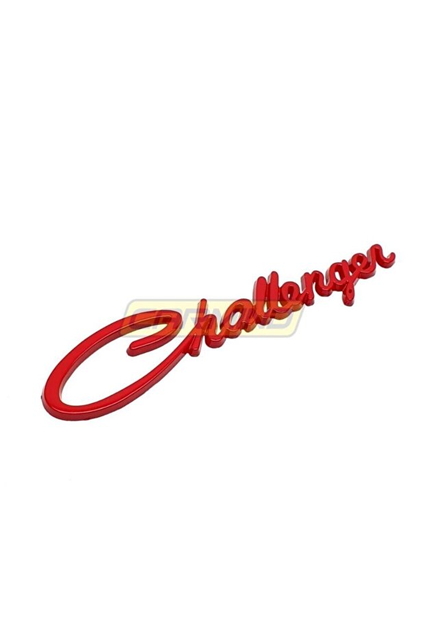 Challenger Metal Luggage Crest Red
