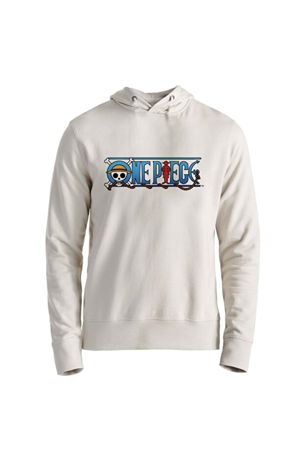Unisex Ecru Printed Sweatshirt
